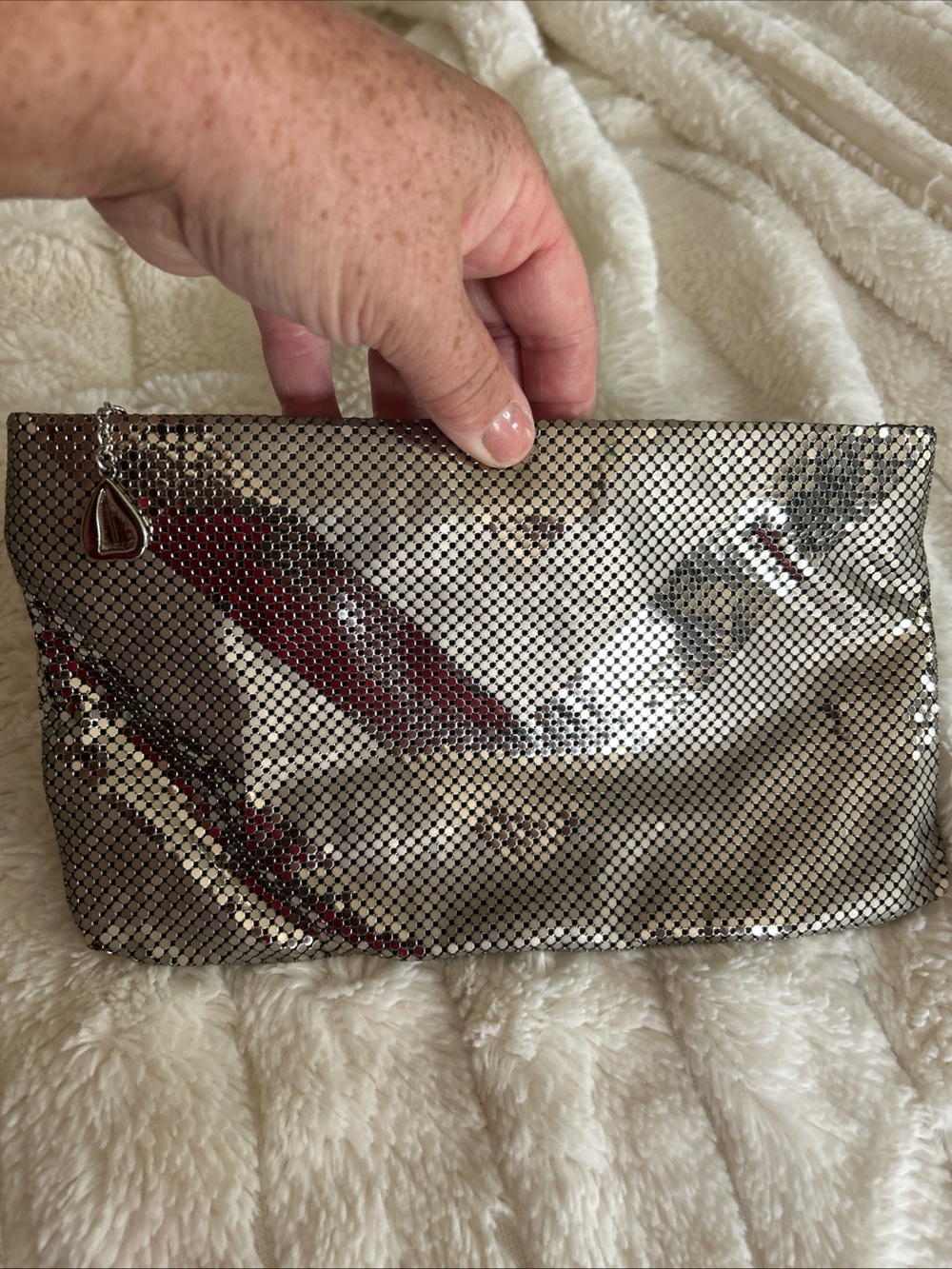 Whiting & Davis Silver Mesh Clutch***vintage***